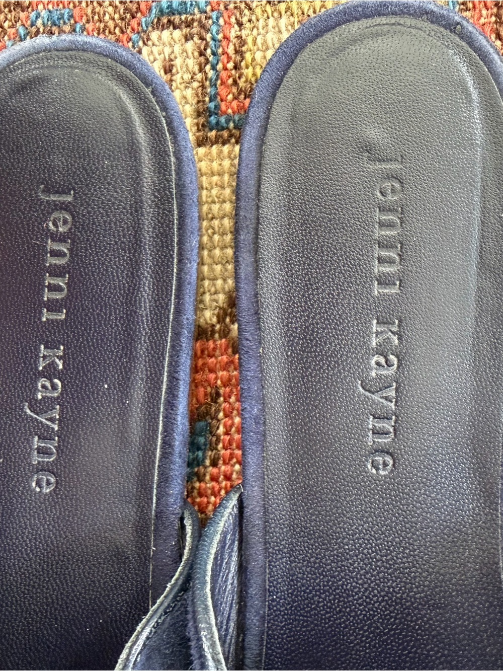 Jenni Kayne Navy Suede Pointed Slide Mules - Picture 5 of 5